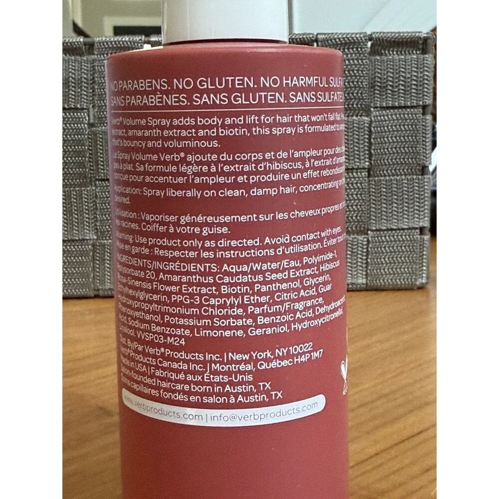 VERB Volume Spray Full Size 6.5 oz New